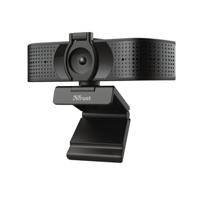 Trust Teza 4K-webcam 3840 x 2160 Pixel Standvoet, Klemhouder - thumbnail