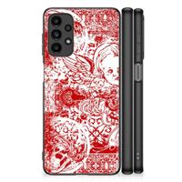 Telefoonhoesje Samsung Galaxy A13 4G Angel Skull Rood - thumbnail