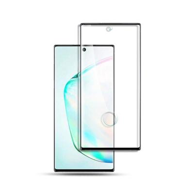 Voor Galaxy Note 10 + mocolo 0.33 mm 9H 3D gebogen Full Screen gehard glas film ondersteuning vingerafdruk ontgrendelen (zwart)