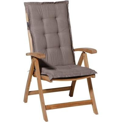 Madison stoelkussen met hoge rug basic 123x50 cm taupe