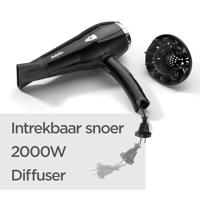 Babyliss D374DE Haardroger Zwart - thumbnail