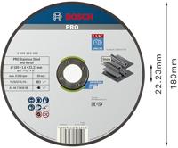 Bosch Accessories 2608603406 2608603406 Doorslijpschijf recht 180 mm 1 stuk(s) Staal - thumbnail