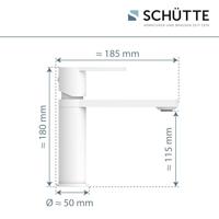 Schutte MANHATTAN Wastafelkraan | Mat Wit - 33018 - thumbnail
