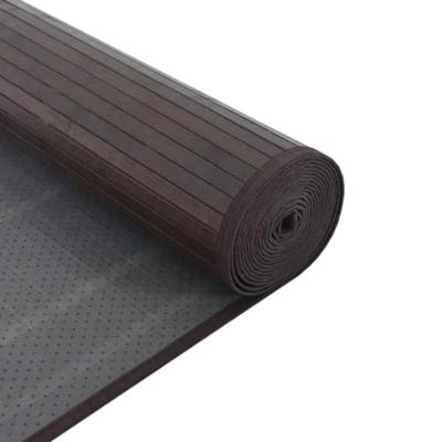 VidaXL Vloerkleed rechthoekig 100x400 cm bamboe donkerbruin