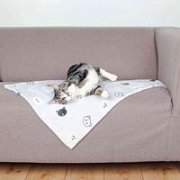 Trixie deken mimi softpluche lichtgrijs - thumbnail