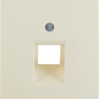 Centraalplaat UAE doos 1 x RJ45 Berker S1 creme 14078982 - thumbnail