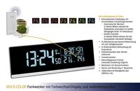 TFA Dostmann 60.2548.01 Wekker Zendergestuurd Zwart Alarmtijden 1 USB-aansluiting - thumbnail