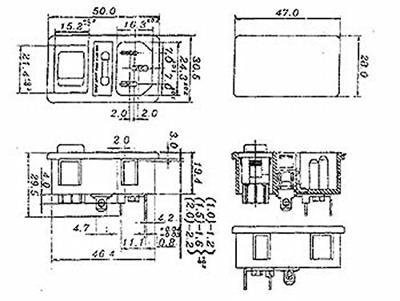 Mannelijke netaansluiting voor chassis met schakelaar & zekeringhouder Velleman - Velleman Mannelijke netaansluiting voor chassis met schakelaar & zekeringhouder Velleman - Velleman