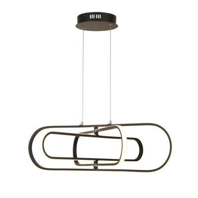 Searchlight Strakke zwarte hanglampClip - 61775BK