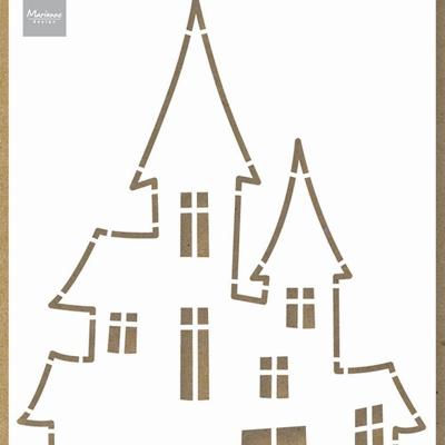 Marianne Design • craft stencil haunted house
