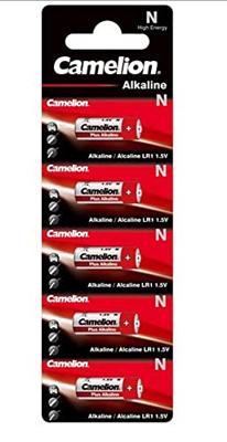 Camelion 11000501 - Plus Alkaline High Energy Batterij N/ LR1, Lady, met 1,5 Volt, Set van 5, Capaciteit 750 mAh