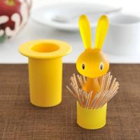Alessi Magic Bunny Tandenstokerhouder kunststof geel - thumbnail