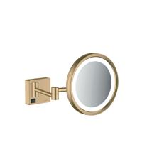 Hansgrohe Addstoris make-up spiegel led 3x vergroting brushed bronze 41790140 - thumbnail