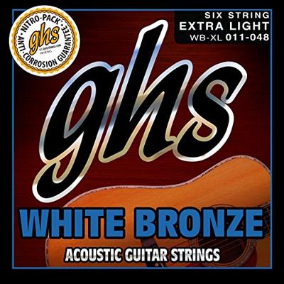 GHS WB-XL White Bronze snarenset voor akoestische gitaar GHS WB-XL White Bronze snarenset voor akoestische gitaar