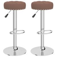 Barkrukken 2 st stof bruin - thumbnail