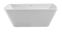 Vrijstaand bad Wiesbaden Larx | 170x78 cm | Incl.Afvoer-Wit | Sleuf overloop | Acryl | Glans wit - thumbnail