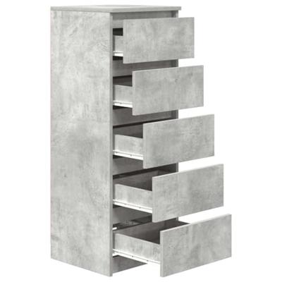 Dressoir met lades 37,5x35x99 cm spaanplaat betongrijs