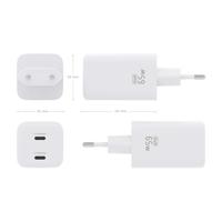 Oplader Aisens ASCH-65W2P039-W Wit 65 W (1 Stuks) - thumbnail