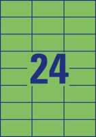 Avery gekleurde universele etiketten ft 70 x 37 mm (b x h), 2400 stuks, groen - thumbnail