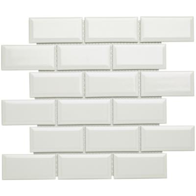 Mozaiektegel Paris 30x30 cm Porselein Glanzend Wit Jos. Mozaiektegel Paris 30x30 cm Porselein Glanzend Wit Jos.