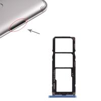 SIM-kaart lade + SIM-kaart lade + micro SD-kaart voor Xiaomi Redmi S2 (blauw) - thumbnail