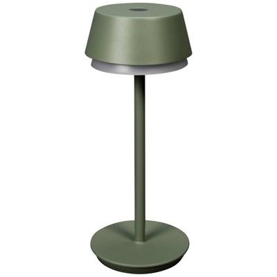 Konstsmide 7830-630 Lyon LED-accutafellamp 2.5 W Warmwit, RGB Groen-grijs