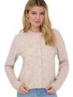 Only Onlsimoni L/s O-neck Cardigan Knt Noos Vest Pumice Stone - thumbnail