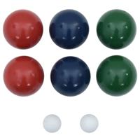 8-delige Jeu de boules ballenset en draagtas massief grenenhout - thumbnail