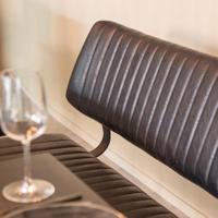 LABEL51 Eetkamerbank Gusto - Zwart - PU-Leder - 120 cm - thumbnail