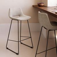 Kave Home Barkruk 'Zahara' kleur Beige (zithoogte 75cm) - thumbnail