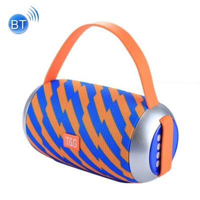TG112 Draagbare Bluetooth luidspreker met Mic & FM radiofunctie ondersteuning voor Hands-free & TF kaart & U schijf Play(Orange+Blue)