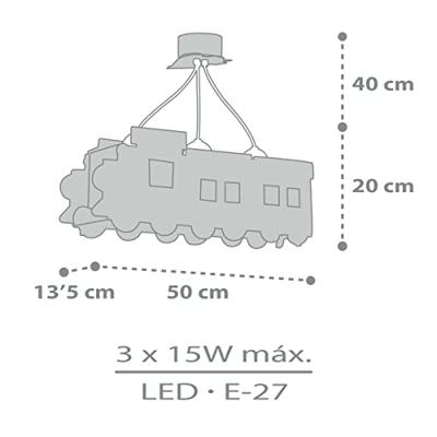 Dalber Hanglamp met treinThe Night Train - 63530