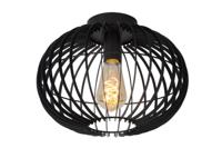 Lucide REDA - Plafonnière - Ø 32 cm - 1xE27 - Zwart - thumbnail