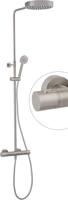 Ben Engraved Line regendoucheset Ø25cm RVS-look - thumbnail