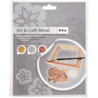 Imitatie bladmetaal, vel 16x16 cm, koper, 0,625 m2, 25 vel/ 1 doos - thumbnail