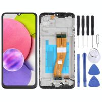 Origineel LCD-scherm en digitizer volledige montage met frame voor Samsung Galaxy A03S SM-A037 - thumbnail