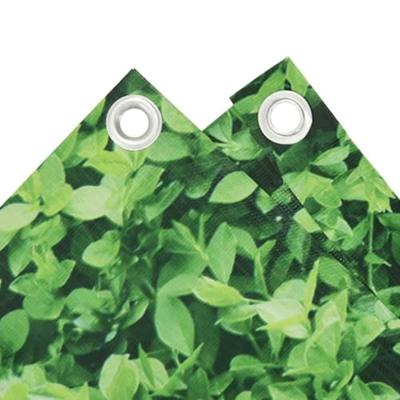 VidaXL Balkonscherm plantpatroon 600x120 cm pvc groen