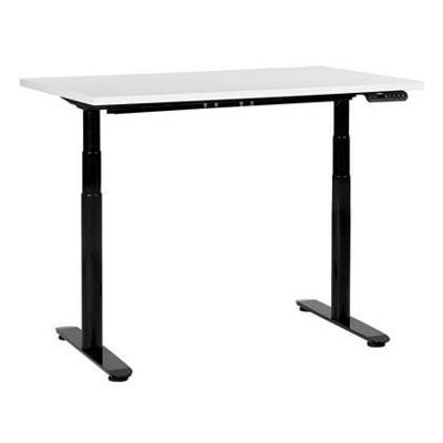 Beliani-DESTINAS-Elektrisch bureau-Wit|Zwart-120 cm-Spaanplaat