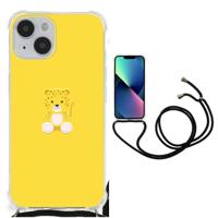 iPhone 14 Stevig | Bumper Hoesje | Baby Leopard - thumbnail