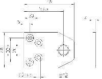 Nemef P 2565/12 Sluitplaat p2565/12 | staal verzinkt 68 x 48mm rechthoekig | per 10 stuks verpakt | DR 1+2+3+4 - 9256590030 - thumbnail