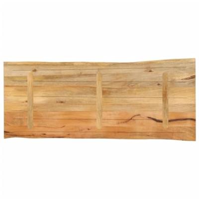 Tafelblad met natuurlijke rand 140x60x3,8 cm massief mangohout
