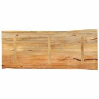 Tafelblad met natuurlijke rand 140x60x3,8 cm massief mangohout - thumbnail