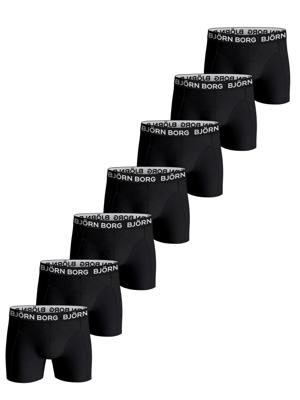 7-pack heren boxershort - Zwarte heren onderbroeken katoen - onderbroeken