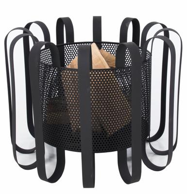 Kester vuurkorf zwart Fire Pit Staal Diameter 55cm Terrasverwarming Sfeerhaard Kester vuurkorf zwart Fire Pit Staal Diameter 55cm Terrasverwarming Sfeerhaard