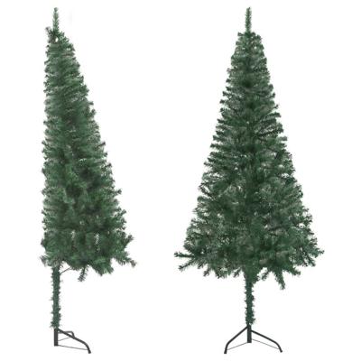 VidaXL Kunstkerstboom hoek 210 cm pvc groen