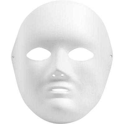 Creativ Company Masker, h: 22 cm, b: 17 cm, wit, 1 stuk