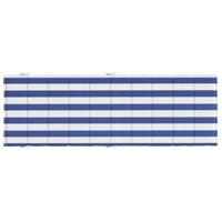 VidaXL Ligbedkussen gestreept oxford stof blauw en wit - thumbnail