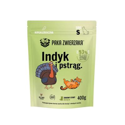 PAKA ZWIERZAKA Kitten Turkey with trout S - droog kattenvoer - 400g