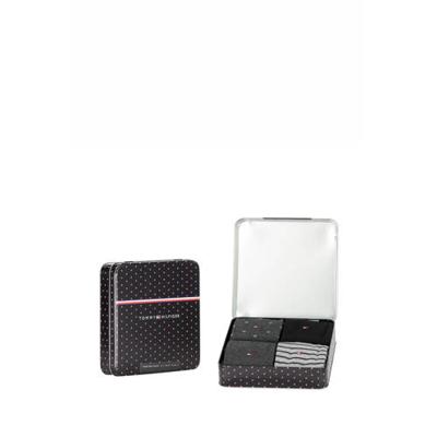 Tommy Hilfiger giftbox sokken - set van 4 zwart Tommy Hilfiger giftbox sokken - set van 4 zwart