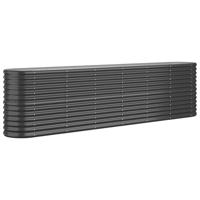 VidaXL Plantenbak 260x40x68 cm gepoedercoat staal antracietkleurig - thumbnail